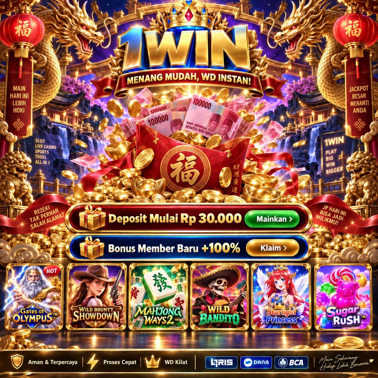 1WIN - 1win Game Slot Online dengan Beragam Tema dan Fitur Bonus