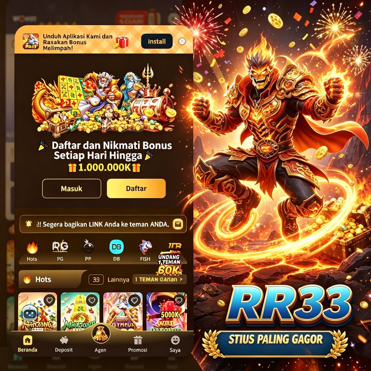 RR33 - Login Situs Resmi dan Nikmati Ragam Game PG Soft